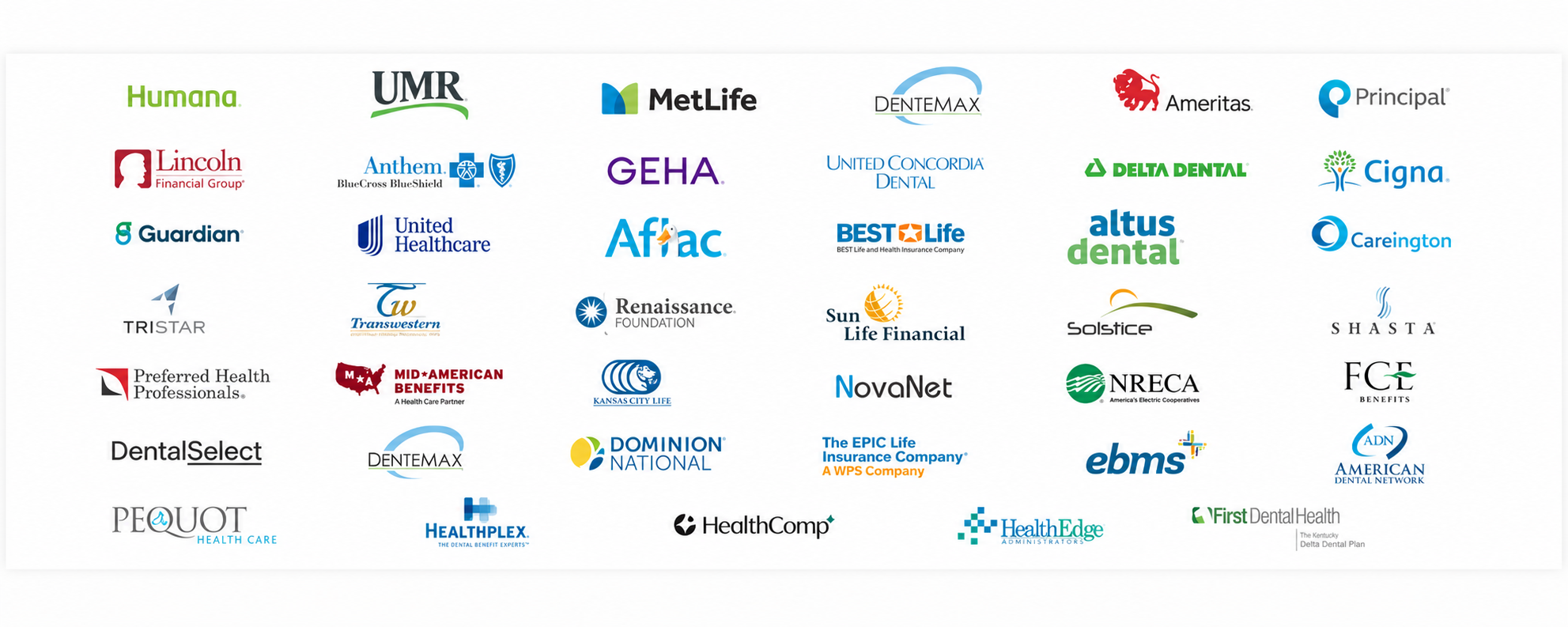 Dental insurance plans accepted by Perfect 32 Dental Care in Las Vegas including Delta Dental, Cigna, MetLife, Humana, Guardian, Ameritas, UnitedHealthcare and more